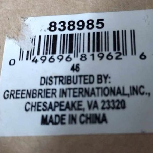 Black Gothic Ceramic Framed Mirror with hanging hardware - Picture 6 of 6